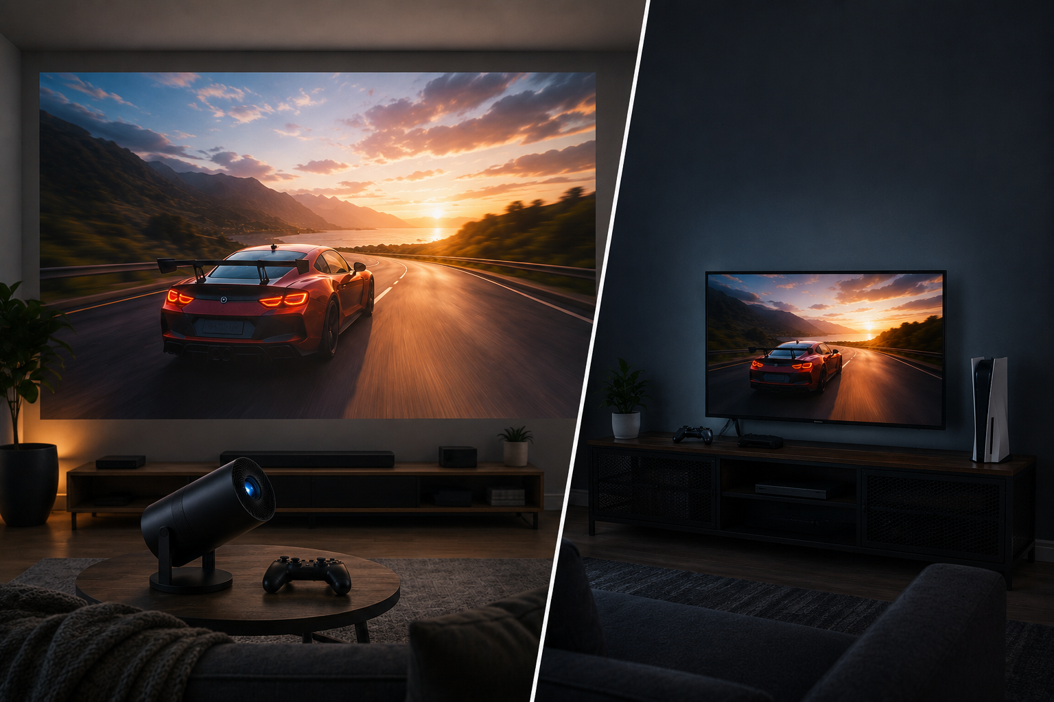 Mini beamer vs smart-tv gamen: wat past bij jou?