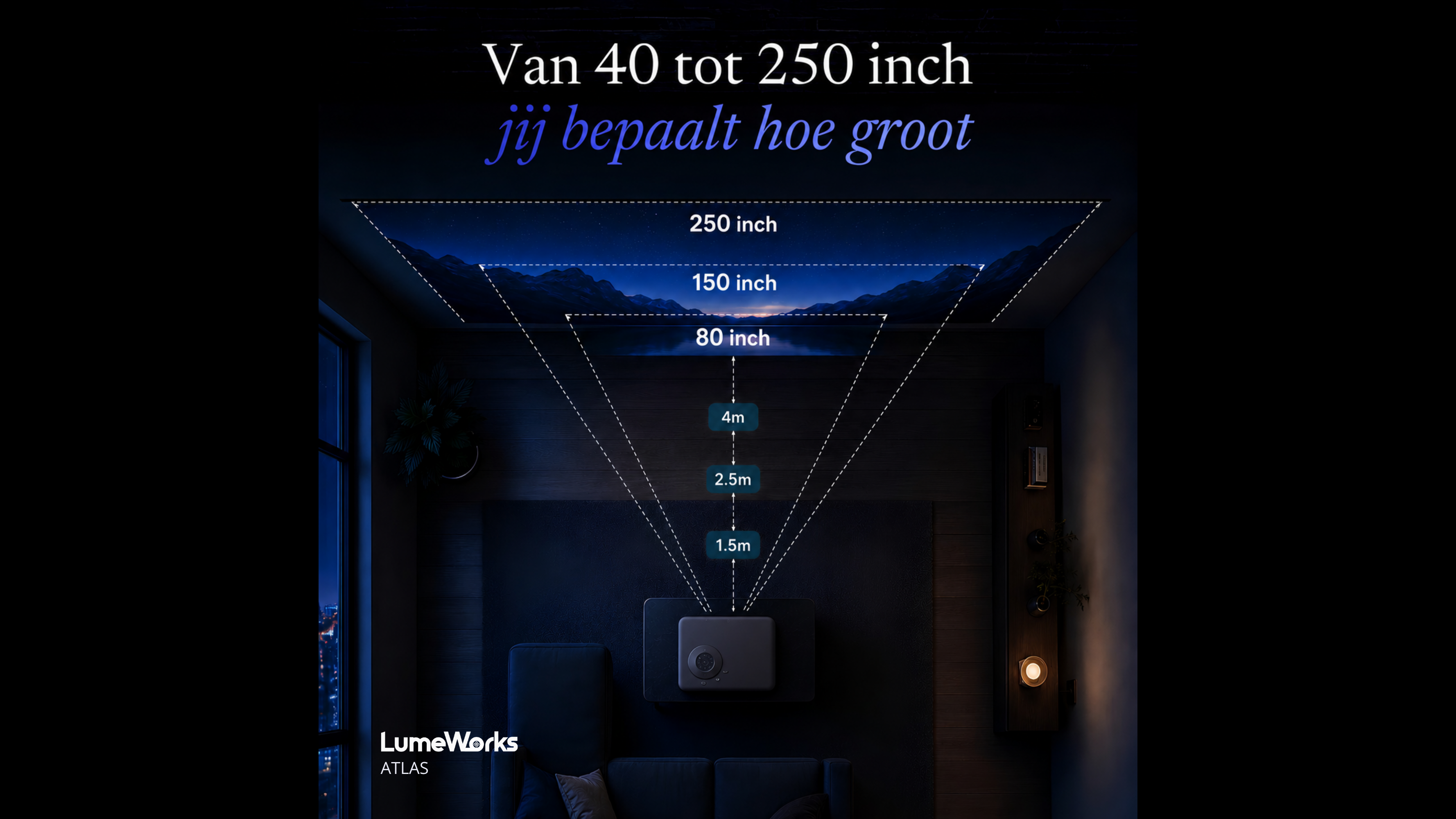 Beamer plaatsing en schermafstand: zo krijg je scherp beeld