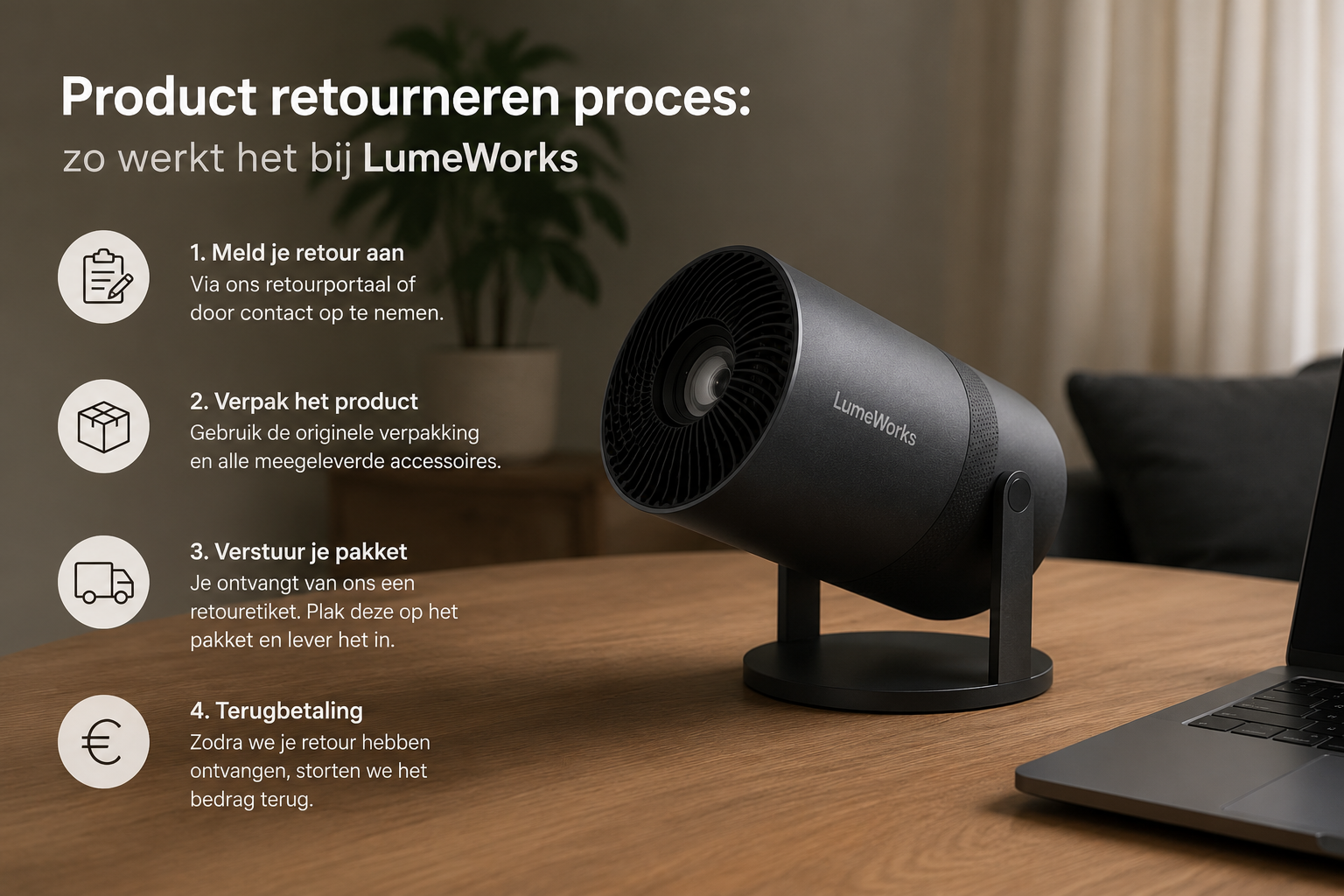 Product retourneren proces: zo werkt het bij LumeWorks